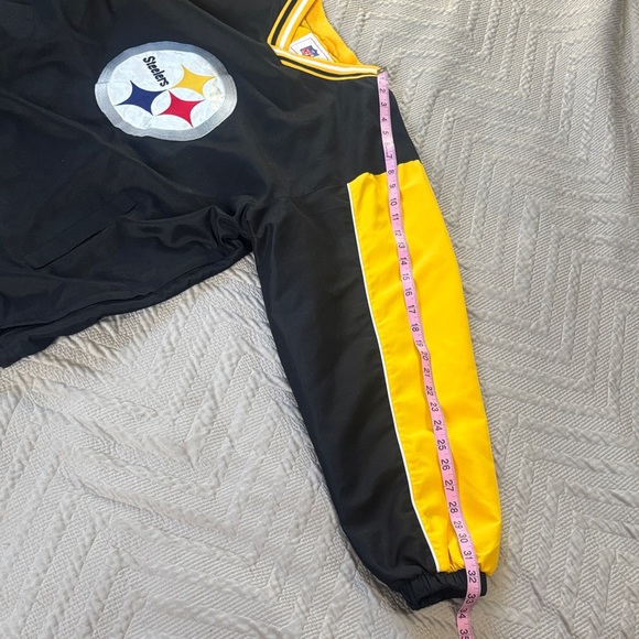 NFL Steelers Striped Collar and Sleeve Jacket - Picture 11 of 13